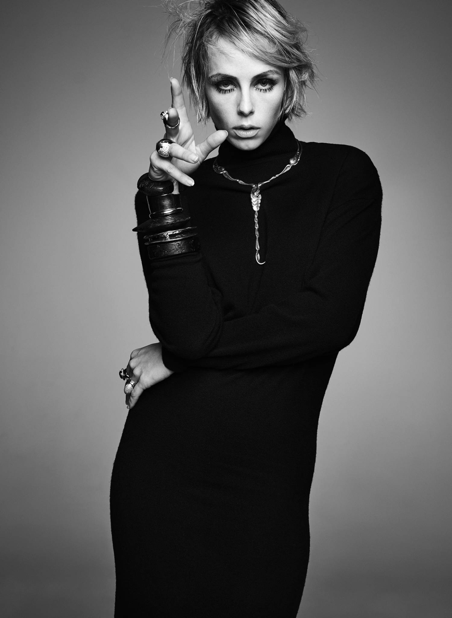 Edie Campbell in Saint Laurent by Nathaniel Goldberg for V Magazine Fall 2022