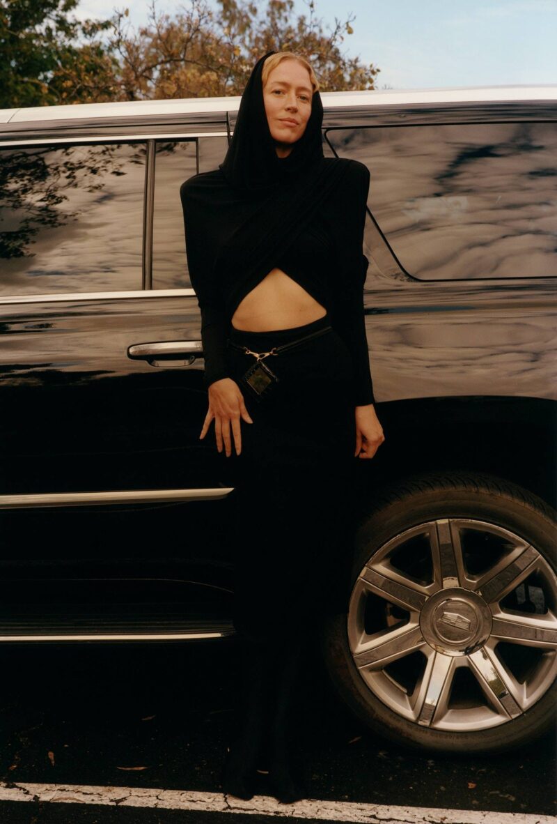 Raquel Zimmermann in Softly Tailored Looks by Colin Dodgson for W Magazine February 2023