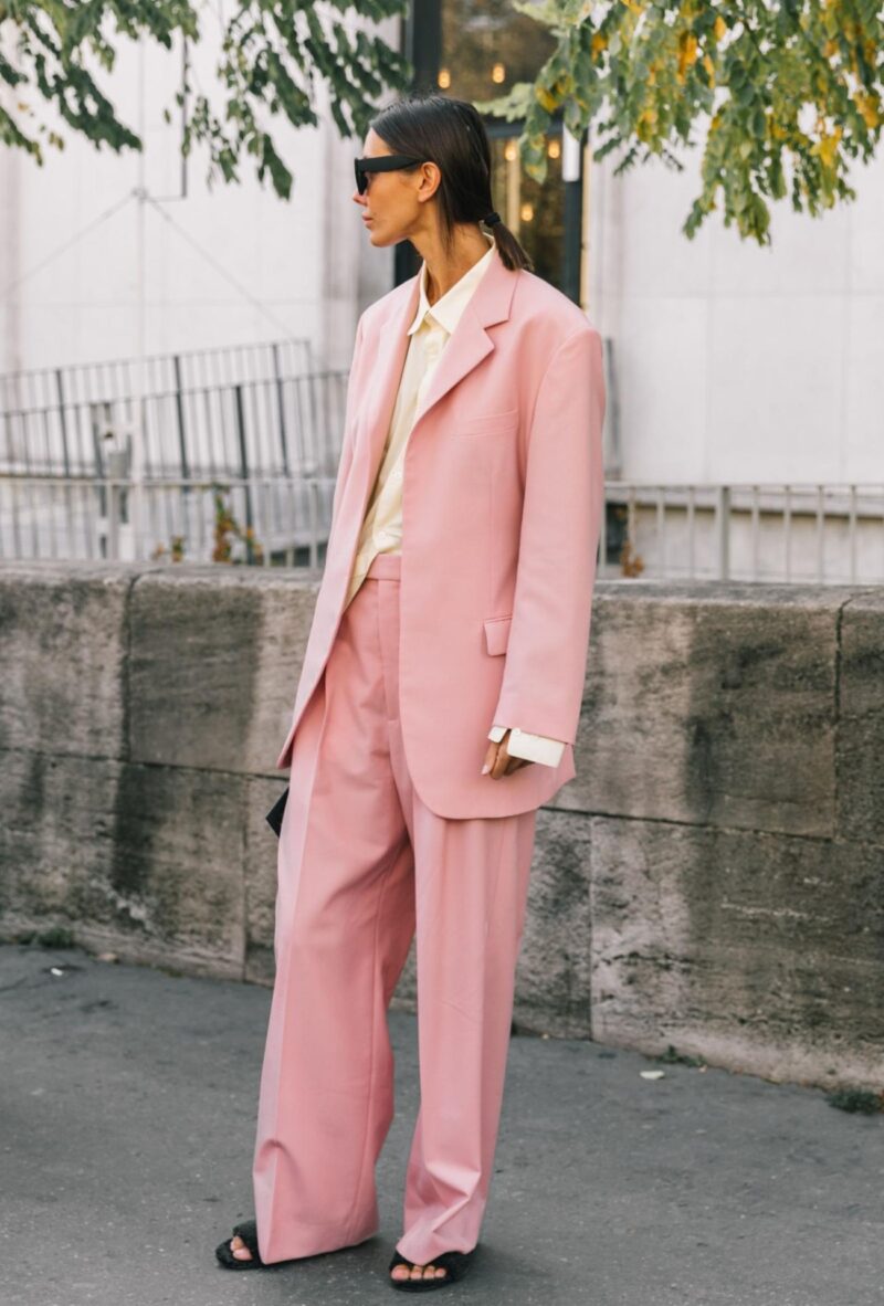 Julie Pelipas in Bettter Reworked Suits & Layered Outfits - Minimalist ...