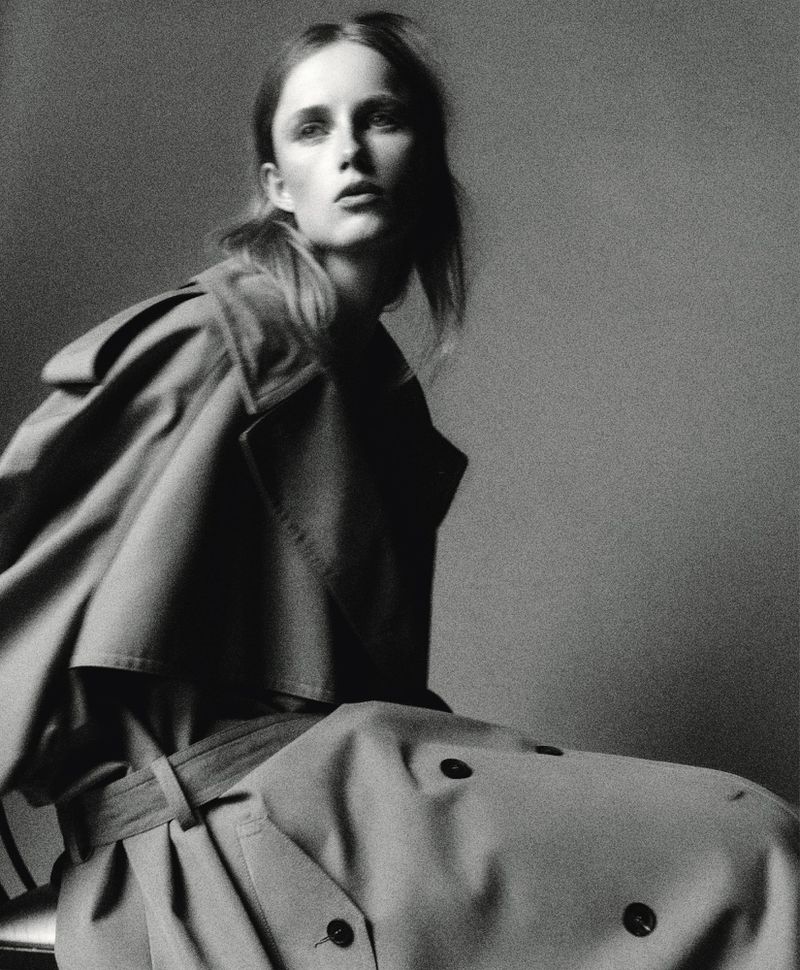 Rianne van Rompaey in Balenciaga Trench Coat by Robin Galiegue for Le Gout de M March 2023