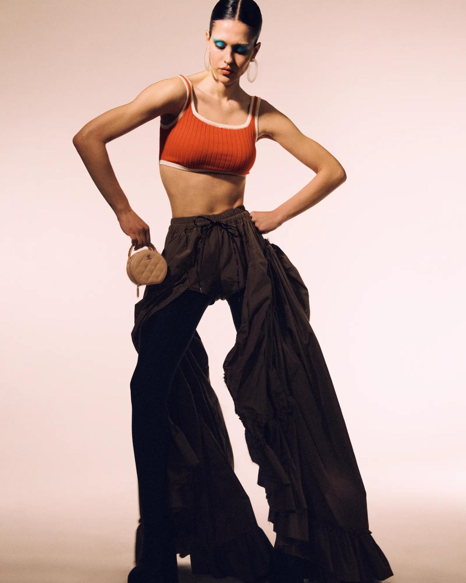 Amelia Gray Hamlin in Vivienne Westwood by Heji Shin for Vogue Japan April 2023 Fashion Editorials