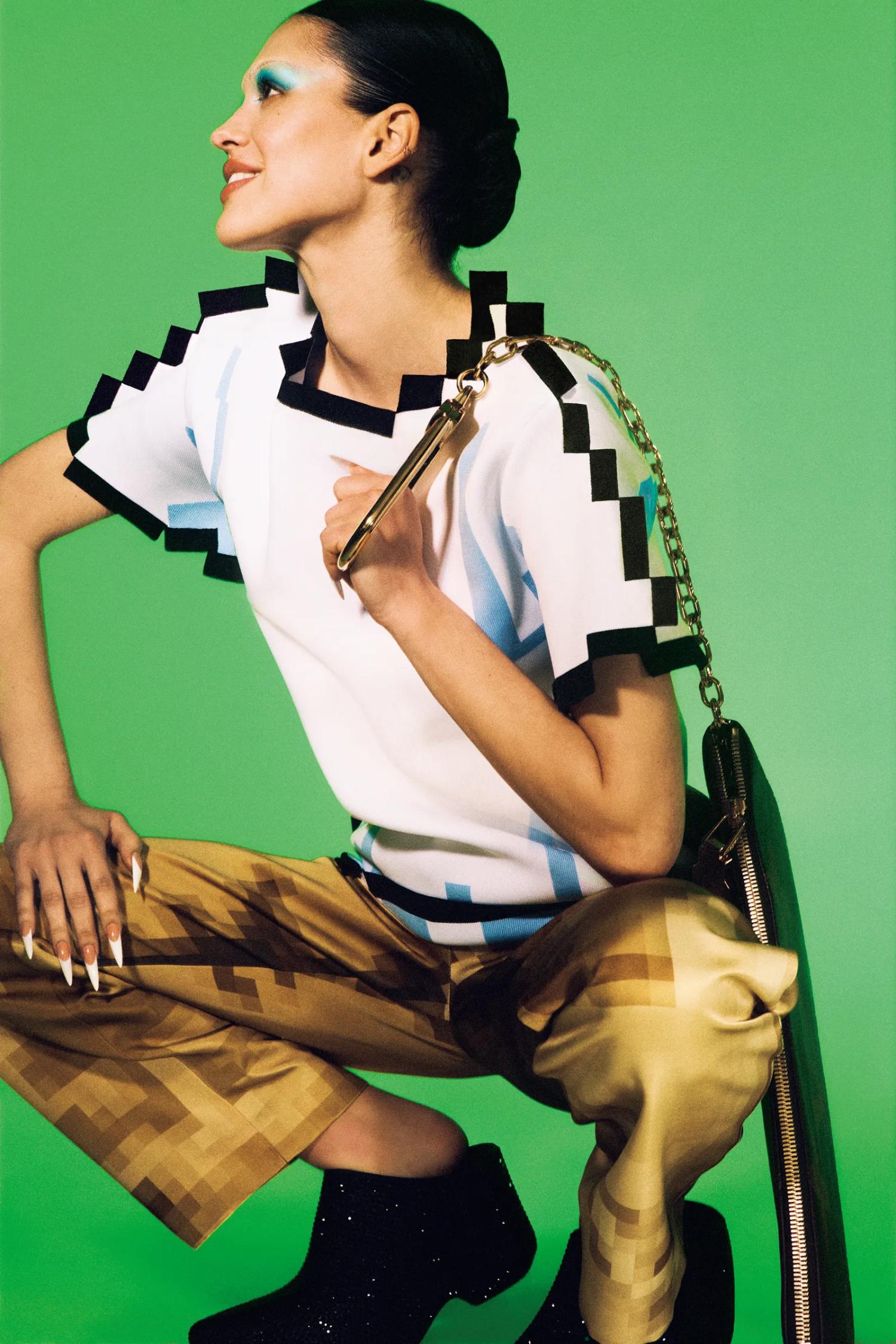Amelia Gray Hamlin in Loewe by Heji Shin for Vogue Japan April 2023