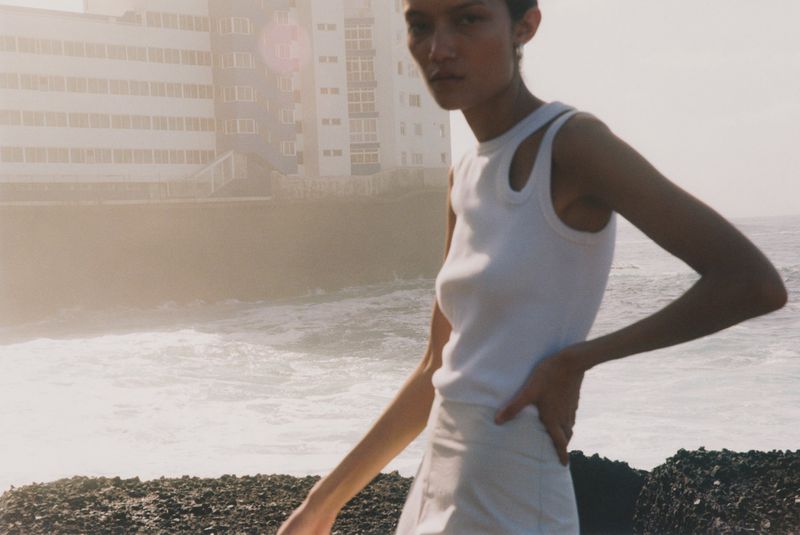 Charlotte Carey in Tenerife by Tatiana and Karol for Vogue Poland April 2023