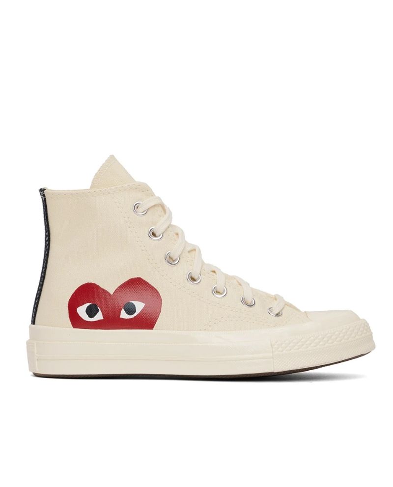 Comme des Garçons Play Off-White Converse Edition Chuck 70 Hi Sneakers  SSENSE