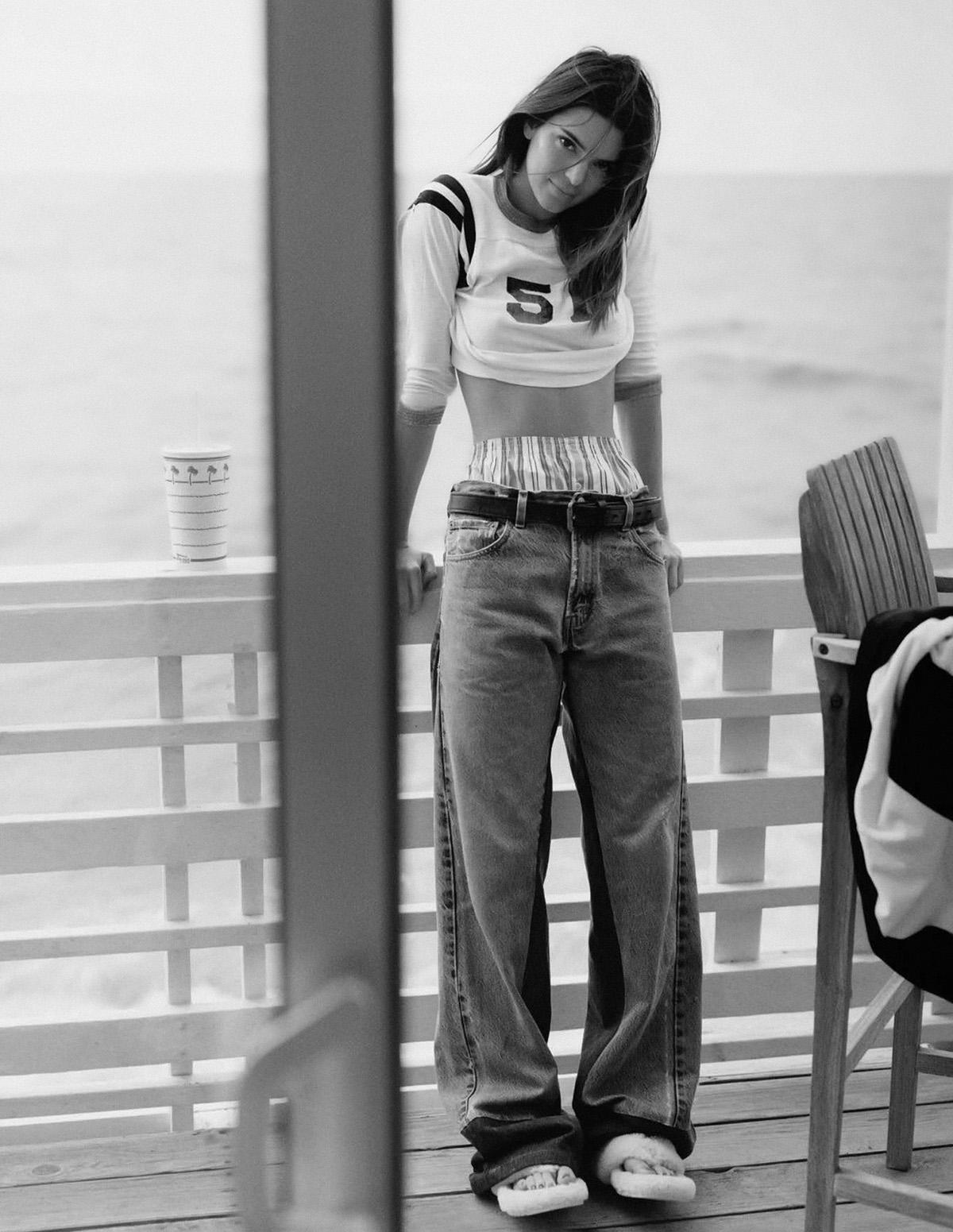 Cool Casual: Kendall Jenner in Malibu by Dan Martensen for Vogue Germany December 2021