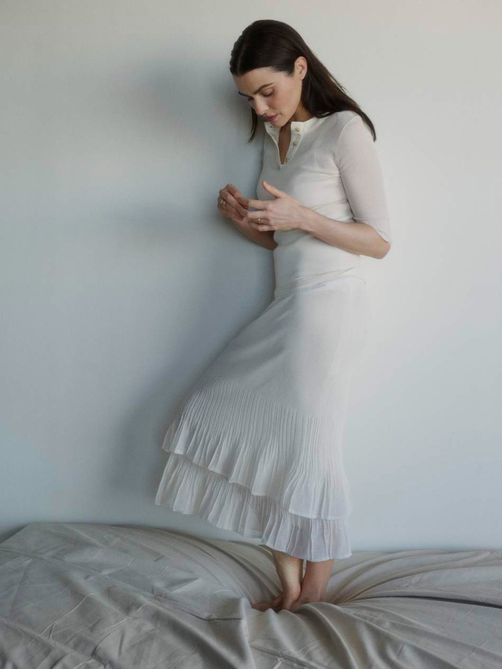 Rachel Weisz in Bottega Veneta by Yulia Gorbachenko for Porter Magazine April 2023