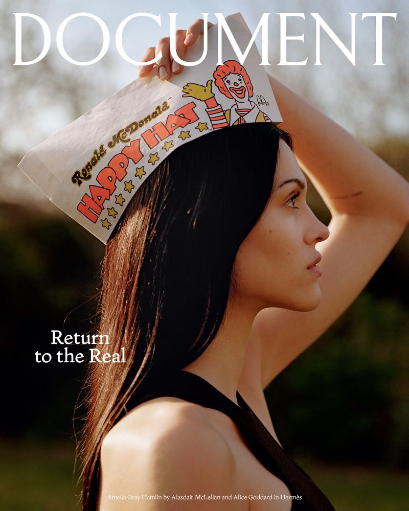 Amelia Gray Hamlin Covers Document Journal Spring-Summer 2023 Return to the Real