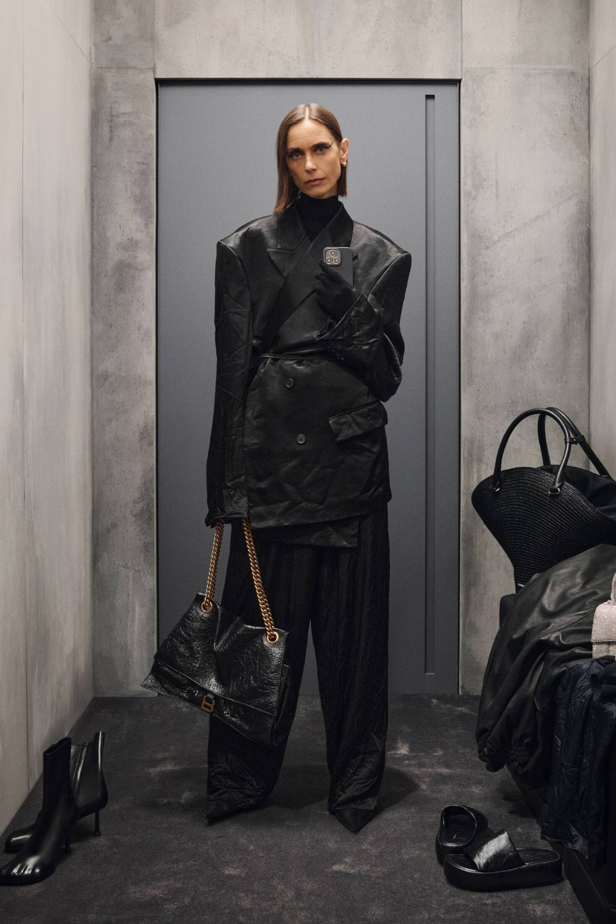 Anna Juvander for Balenciaga Fall 2023 Ad Campaign Fitting Rooms