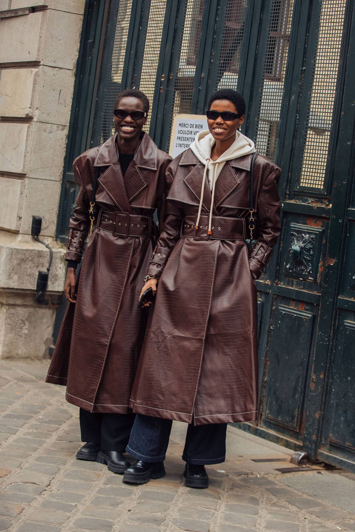 Awar Odhiang & Victoria Fawole Off-Duty Model Outfits at Paris Fashion Week Fall-Winter 2023