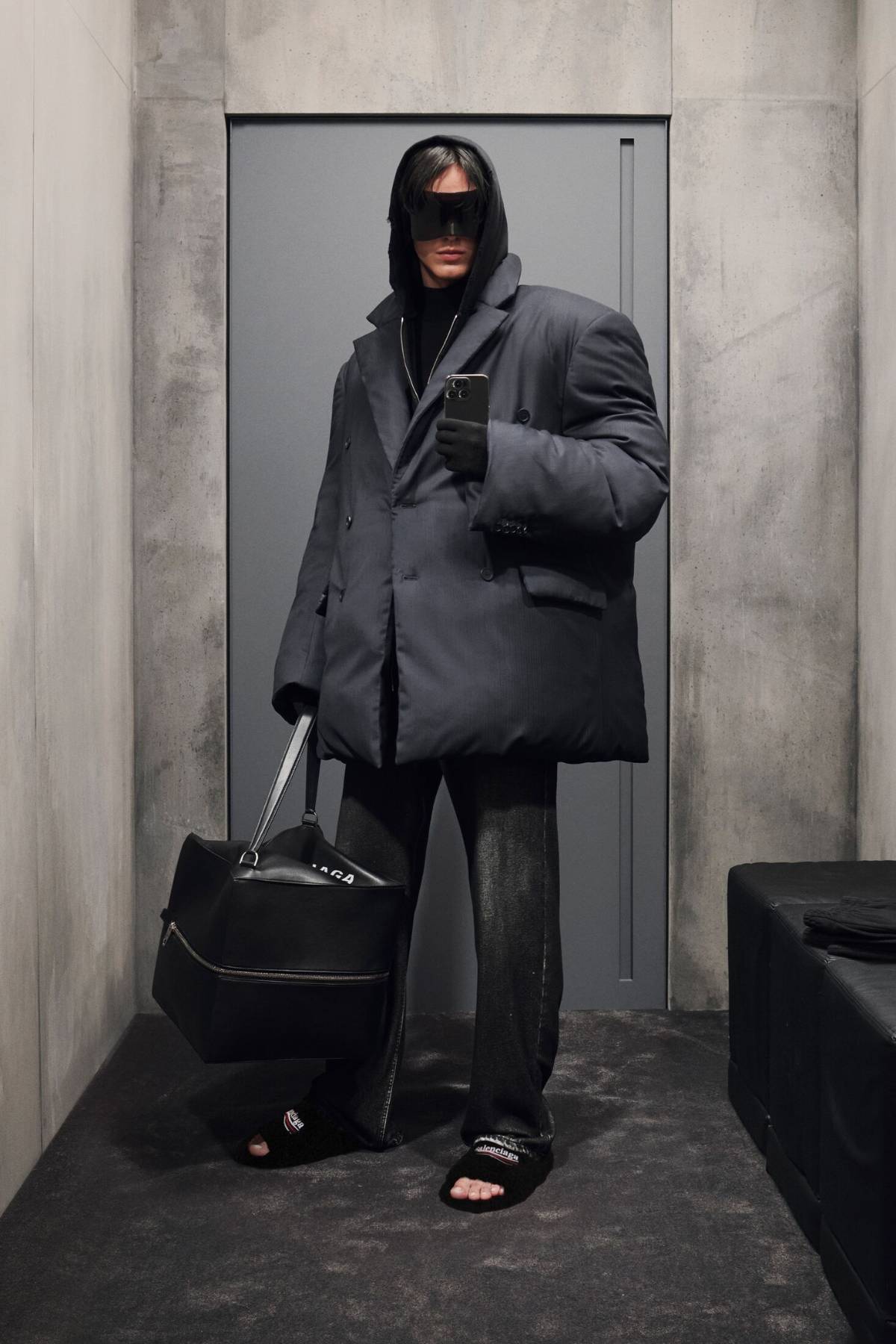 Dries Haseldonckx for Balenciaga Fall 2023 Ad Campaign Fitting Rooms