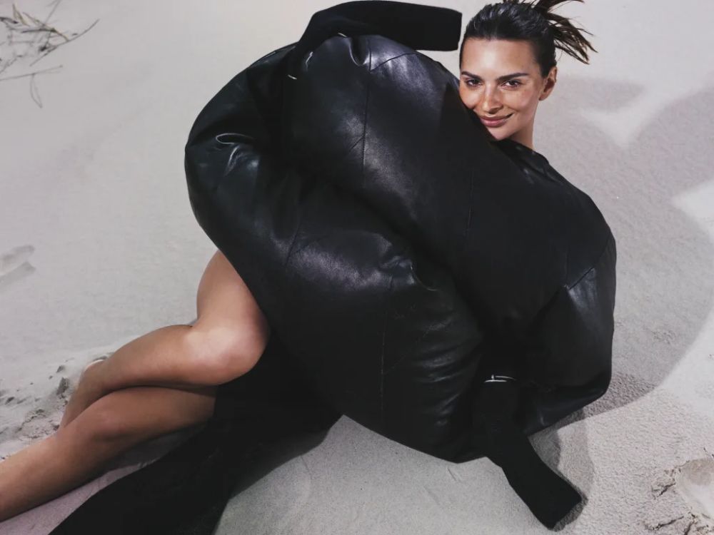 Emily Ratajkowski in Rick Owens Jacket by Thue Norgaard for D Repubblica Magazine May 2023