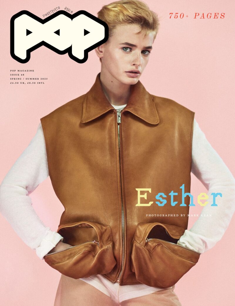 Esther Rose McGregor in Miu Miu by Mark Kean for Pop Magazine Spring-Summer 2023