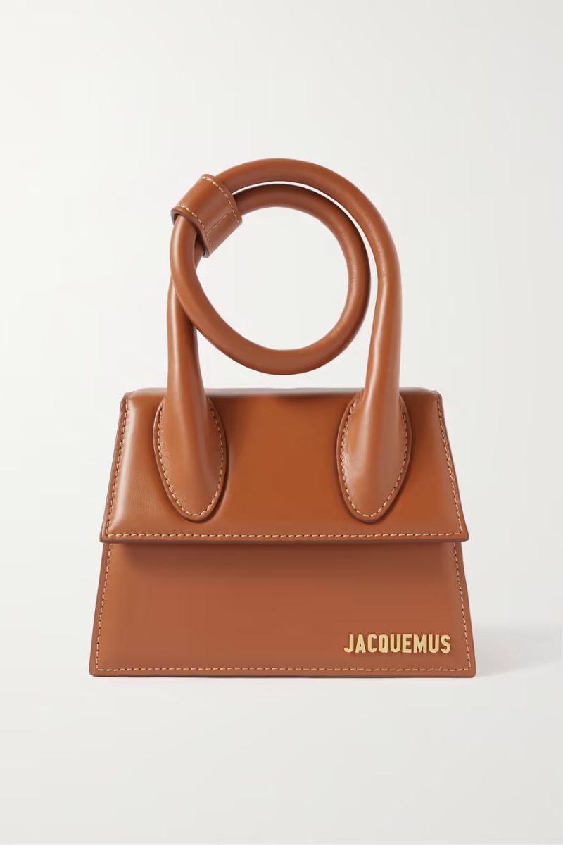 JACQUEMUS Le Chiquito Noeud leather shoulder bag  NET-A-PORTER