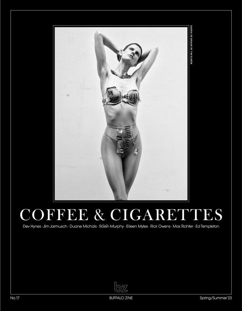 Saskia de Brauw Covers Buffalo Zine Spring-Summer 2023 Coffee & Cigarettes Issue