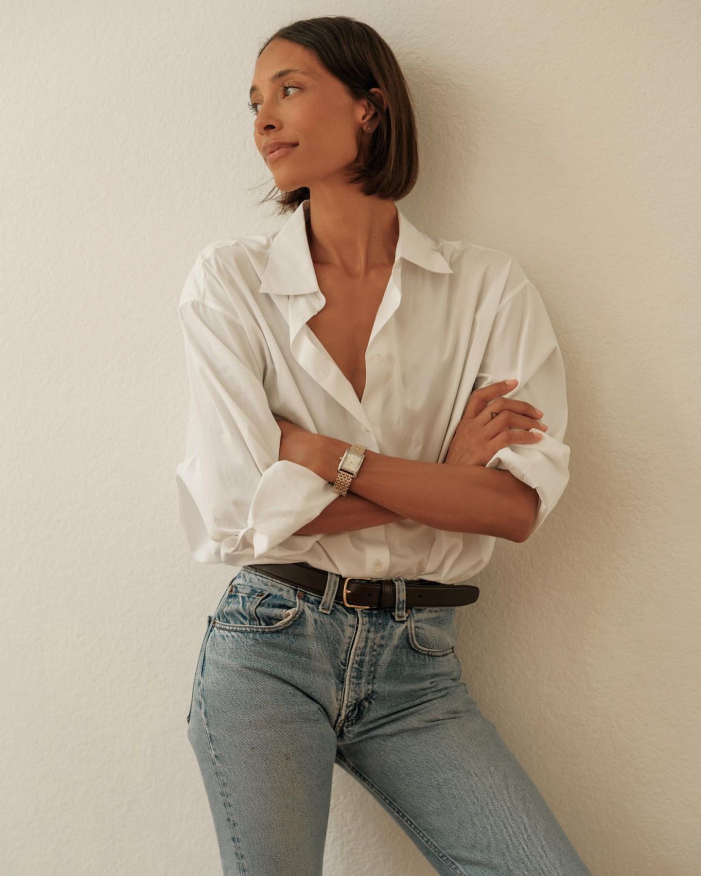 Vintage Levi’s Jeans and Relaxed White Shirt