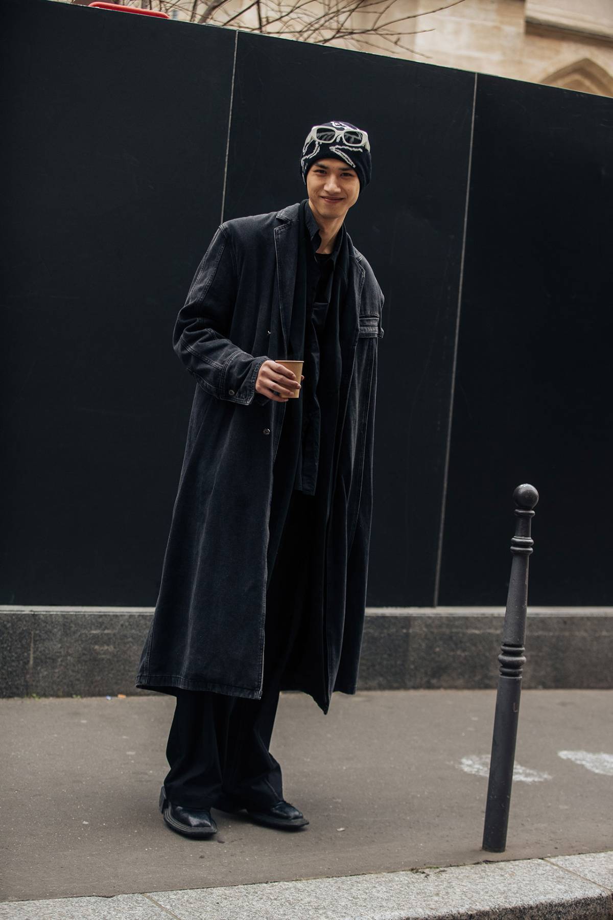 Wu Guoqiang Street Style at Paris Fashion Week Fall-Winter 2023