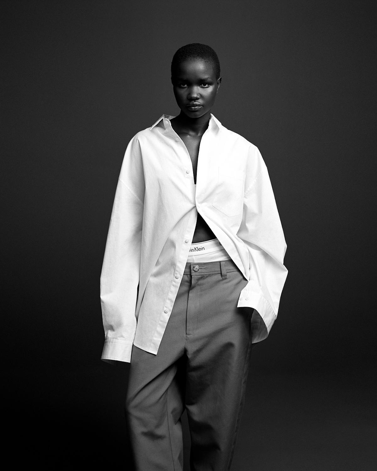 Akon Changkou by Alasdair McLellan for Calvin Klein Fall 2022 Ad Campaign