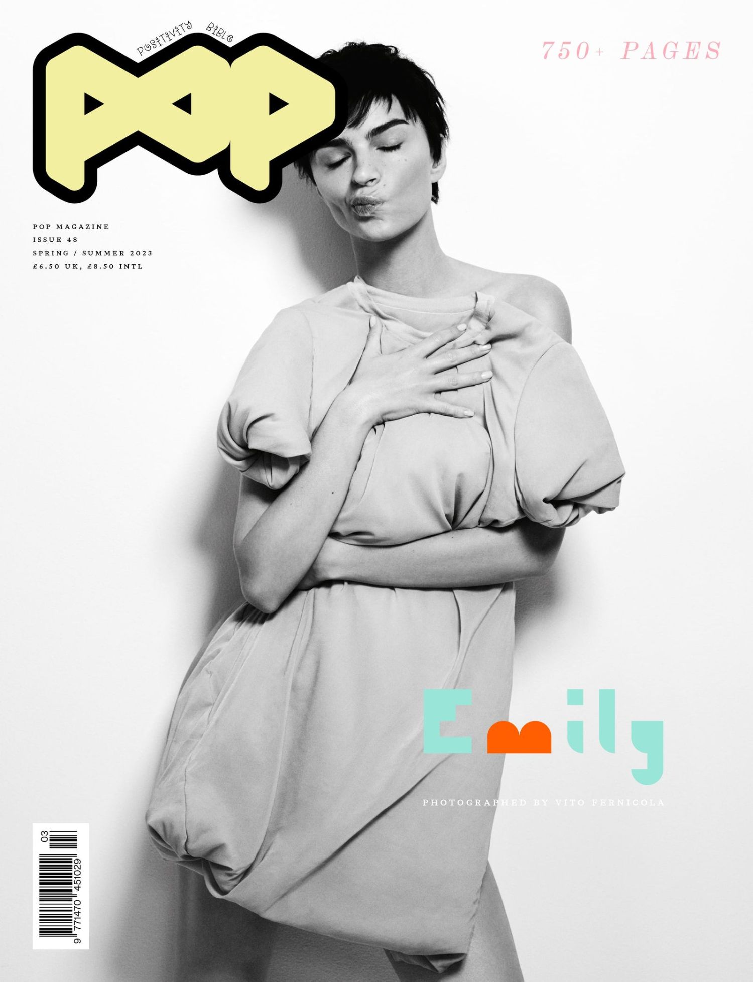 Emily Ratajkowski Covers Pop Magazine Spring-Summer 2023