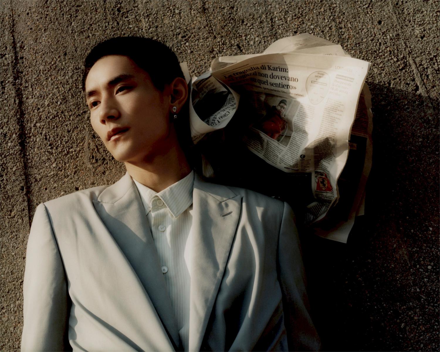 Jie Zheng & Chris Diena in Dior by Andy Massaccesi for The Greatest Magazine Fall-Winter 2022