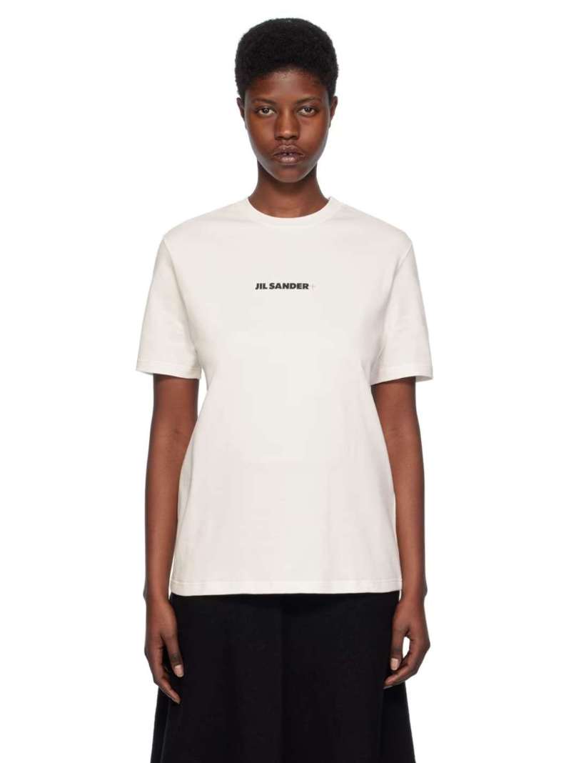 Off-White Printed T-Shirt by Jil Sander on Sale SSENSE