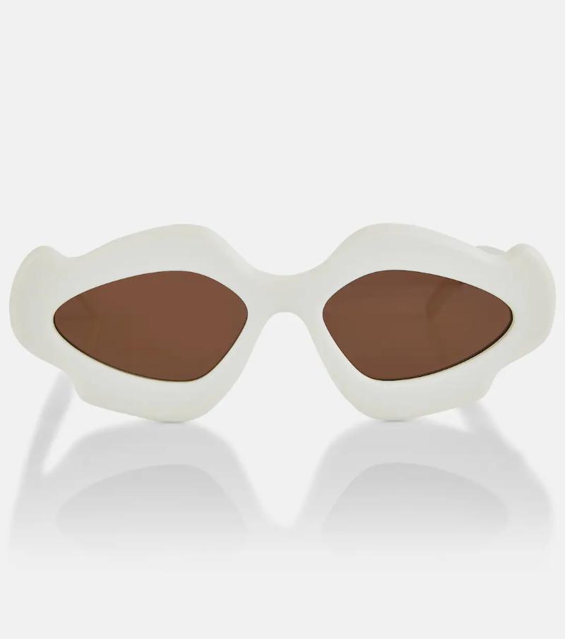 Paulas Ibiza Flame Sunglasses in White - Loewe  Mytheresa