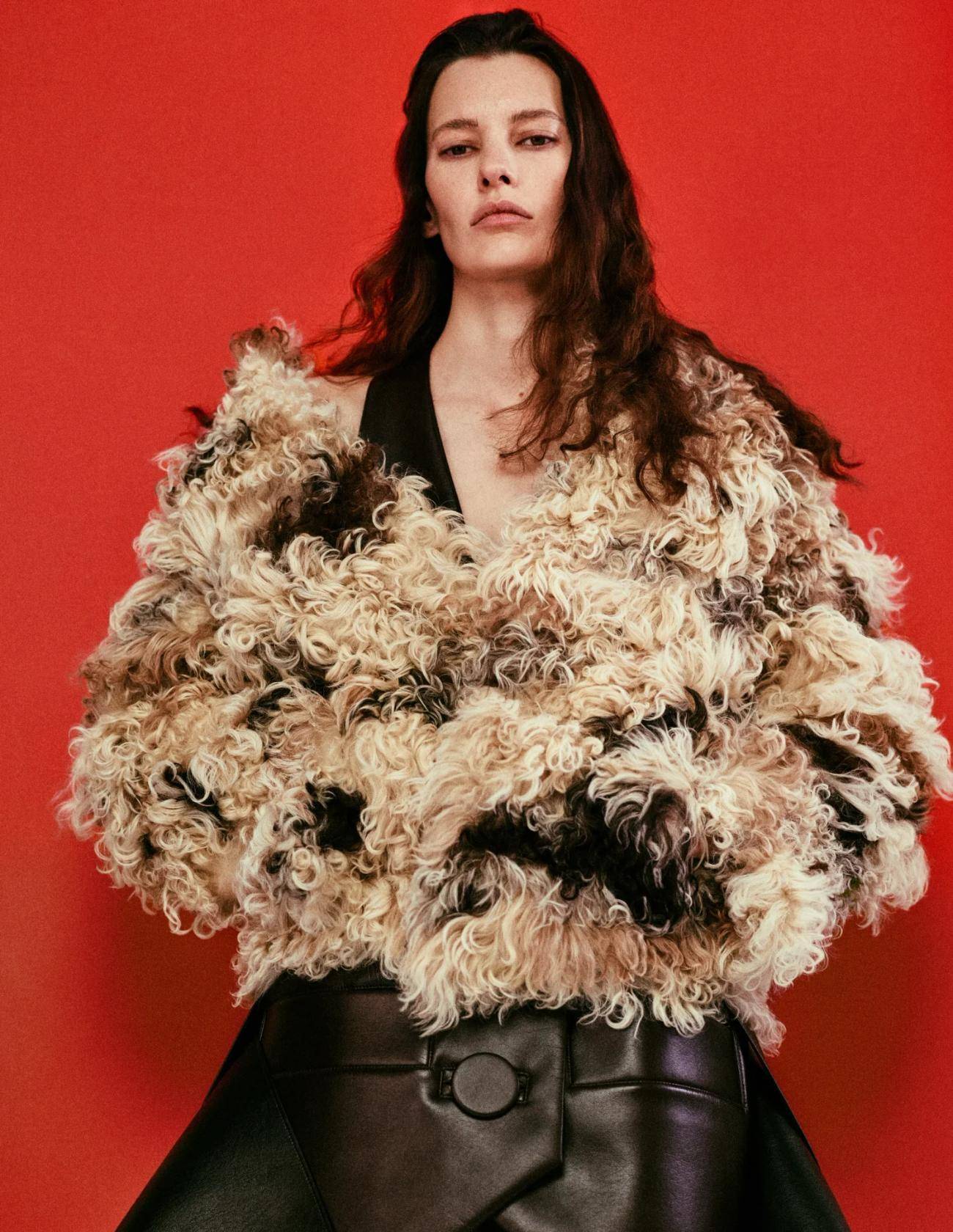 Louis Vuitton Leather Sleeveless Jacket, Celine Faux Fur Jacket Fashion Editorials