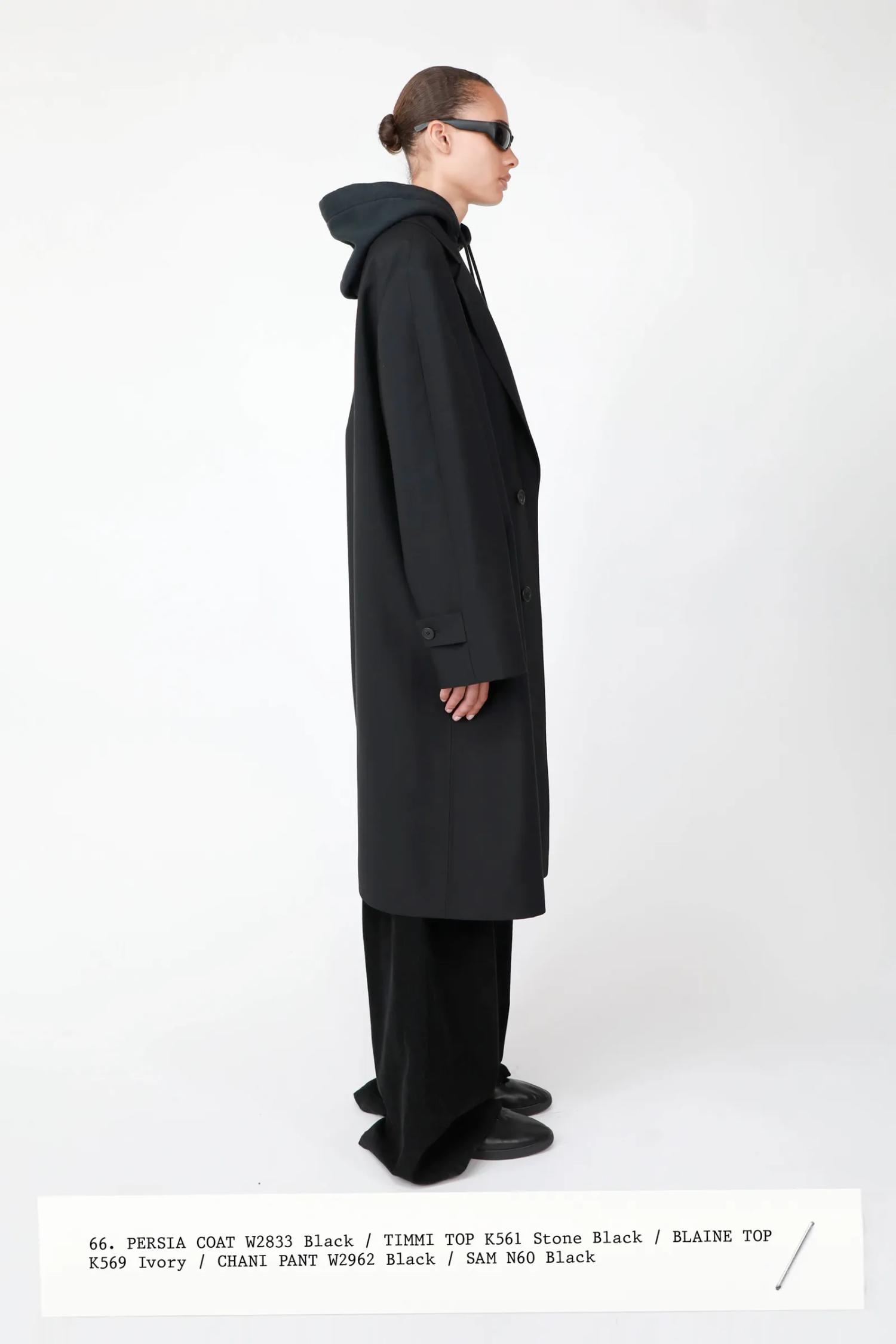 Minimal Fashion Coat Black