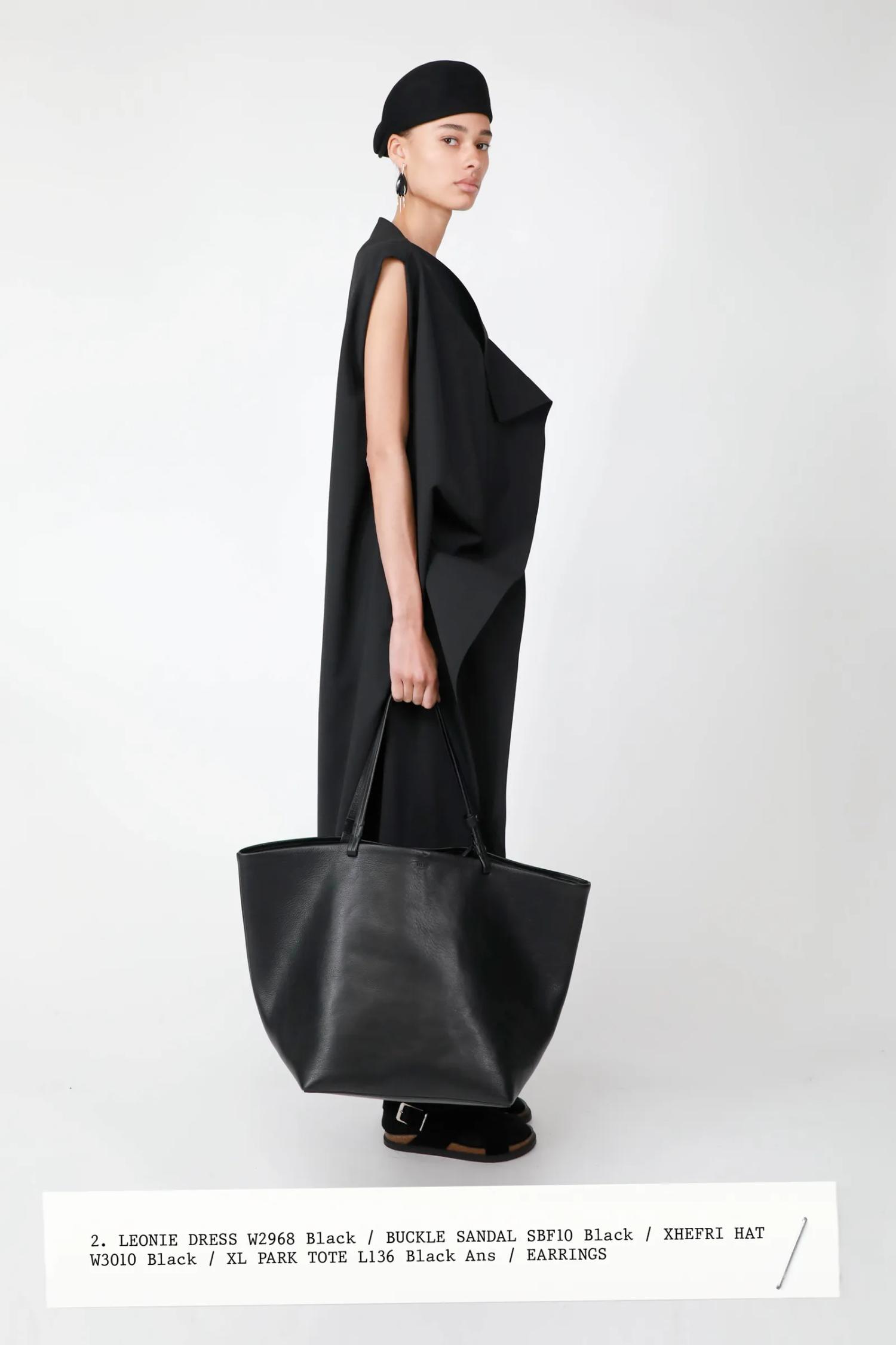 Black Dress Tote Bag Outfit