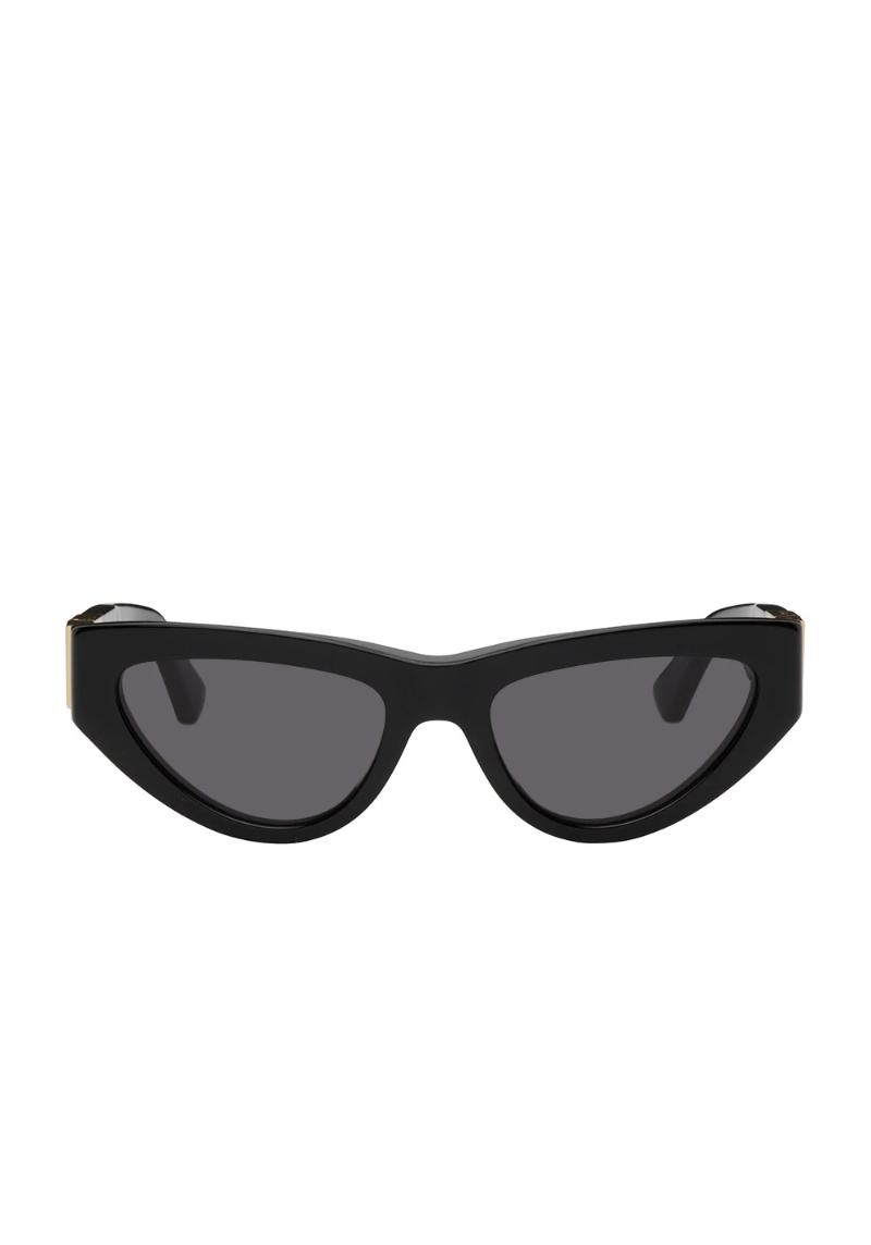 Black Cat-Eye Sunglasses by Bottega Veneta on Sale