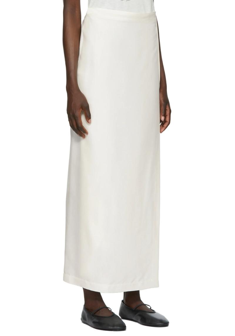 SSENSE Exclusive Off-White Olina Maxi Skirt by The Row on Sale