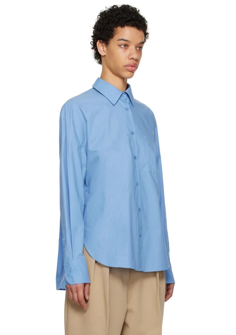 The Frankie Shop Blue Lui Shirt  SSENSE