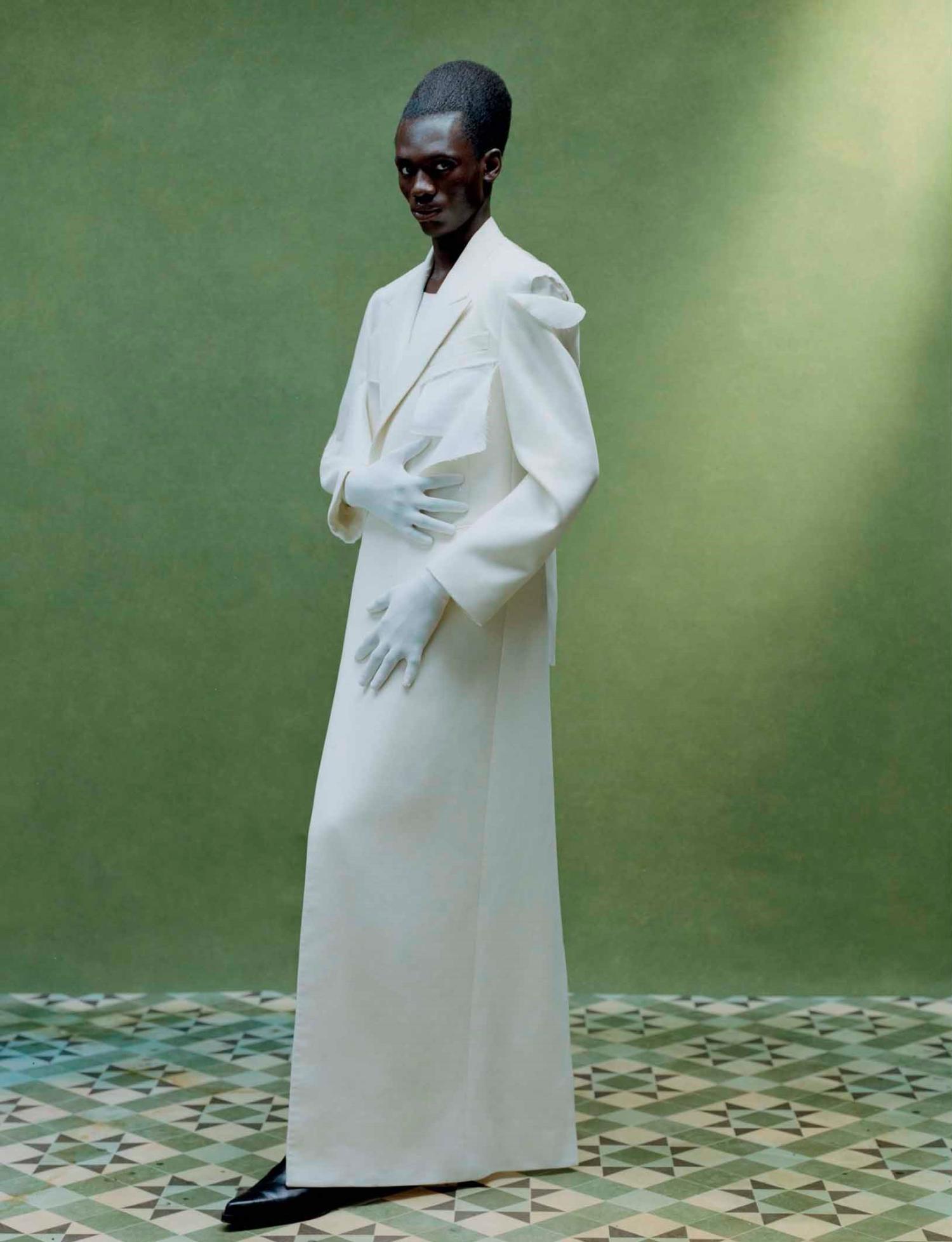 Hamaam Pelewura in Off-White by Philip-Daniel Ducasse for Re-Edition Magazine Spring-Summer 2023