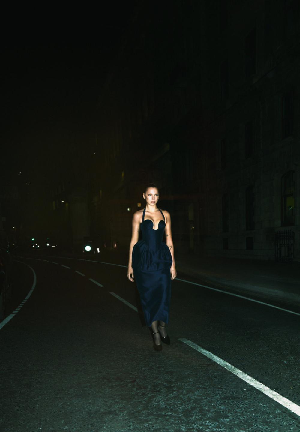 Dua Lipa in Versace Dress by Mert Alas for Vogue France September 2023