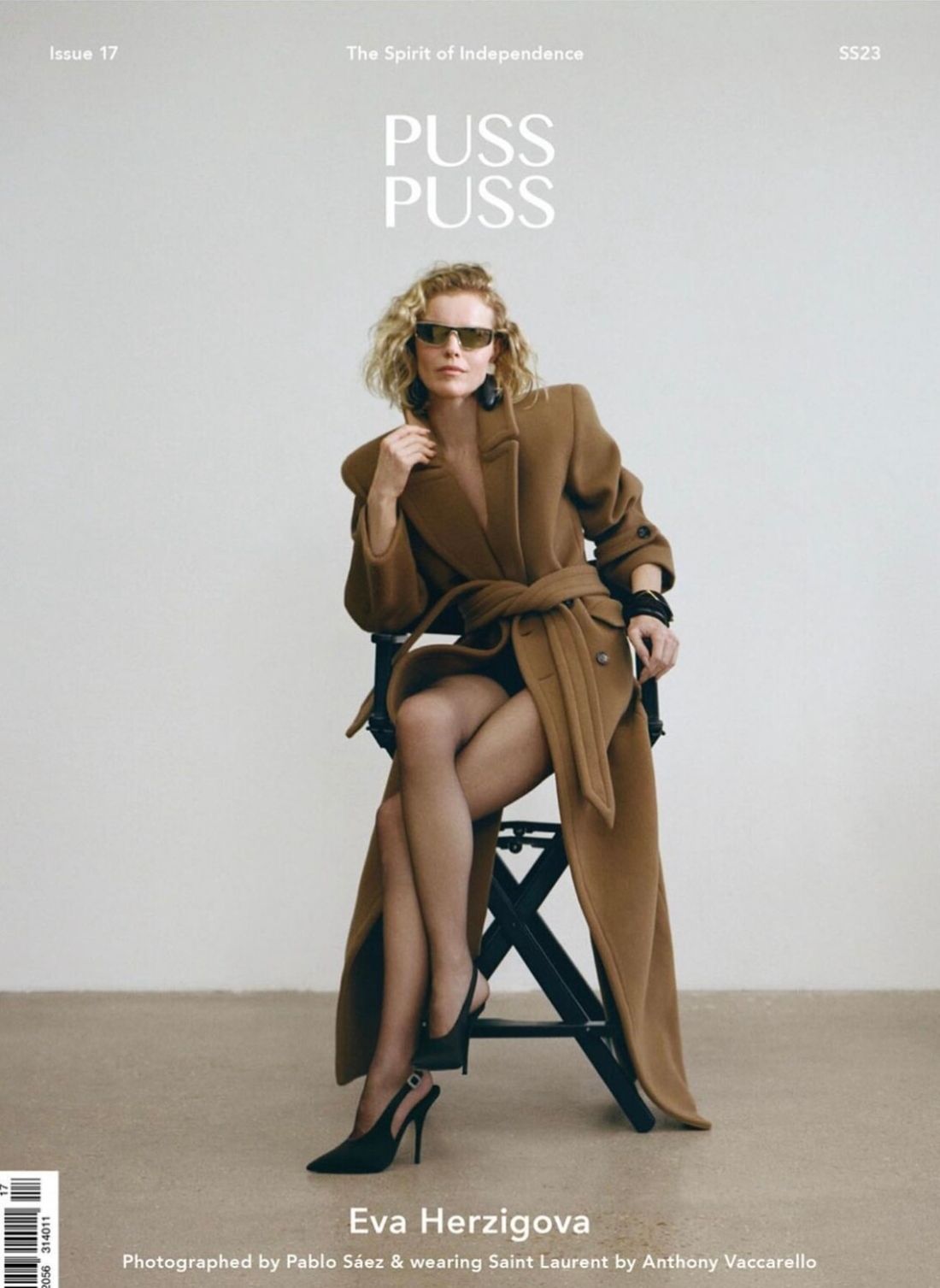 Eva Herzigova Covers Puss Puss Magazine Spring-Summer 2023