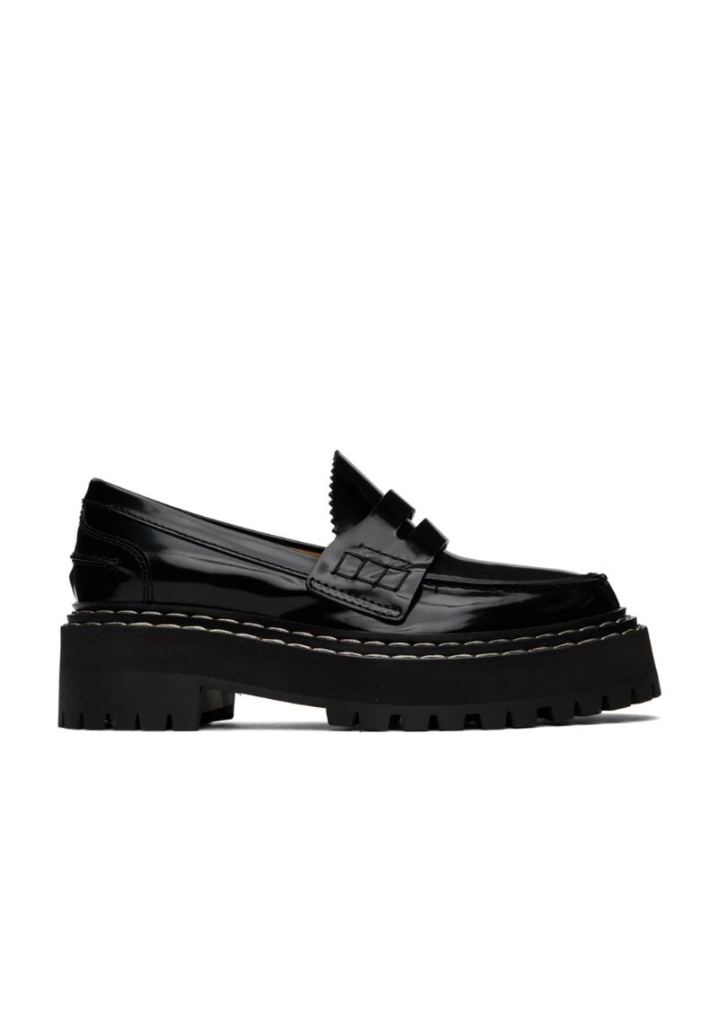 Proenza Schouler Black Platform Loafers  SSENSE