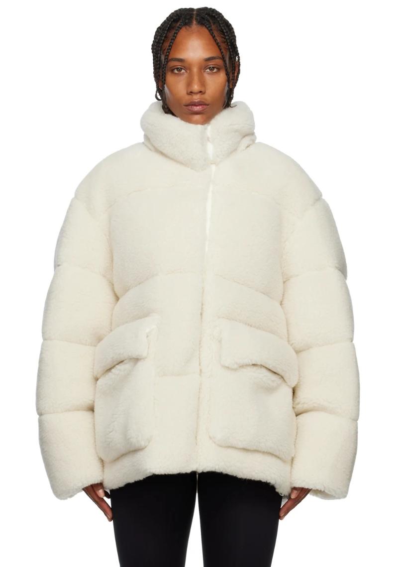 White Teddy Down Jacket by Off-White on Sale
