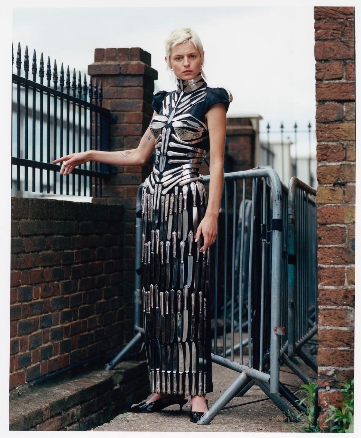 Emma Corrin in Dilara Findikoglu Dress by Estelle Hanania for Evening Standard Magazine September 2023
