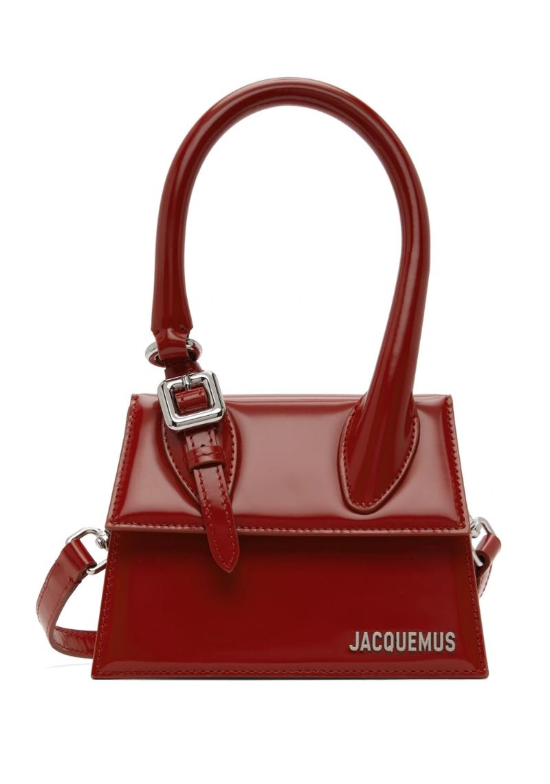 Jacquemus Red Le Chouchou 'Le Chiquito Moyen Boucle' Bag  SSENSE