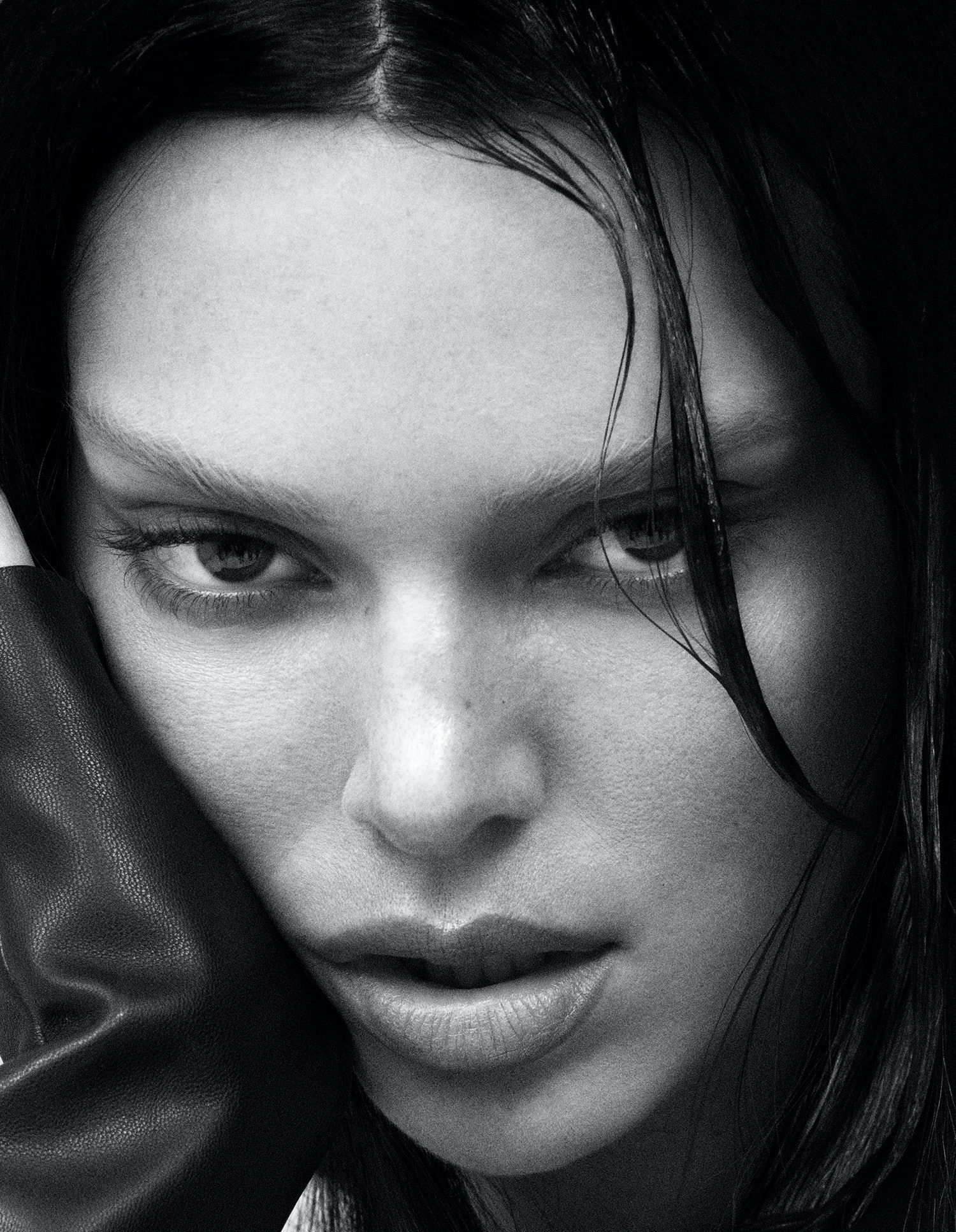 Kendall Jenner with Bleached Eyebrows by Mert Alas for W Magazine Fall 2023