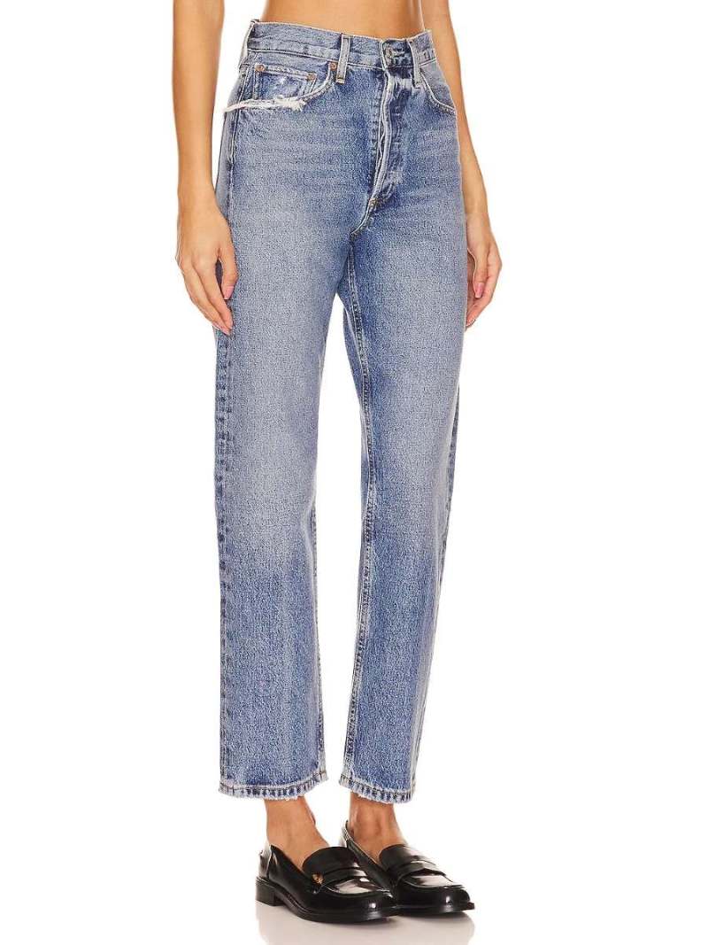 AGOLDE 90's Crop Jeans in Hooked  REVOLVE