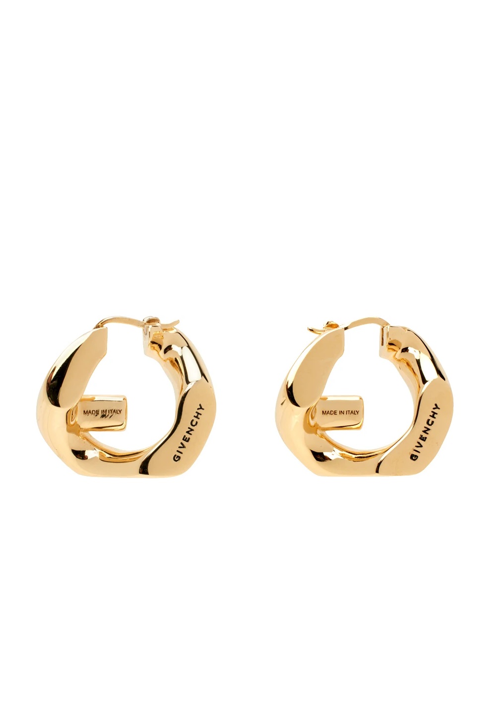Givenchy Gold G Chain Earrings  SSENSE