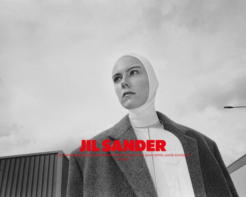 Kiki Willems by Chris Rhodes for Jil Sander Fall-Winter 2023 Ad Campaign