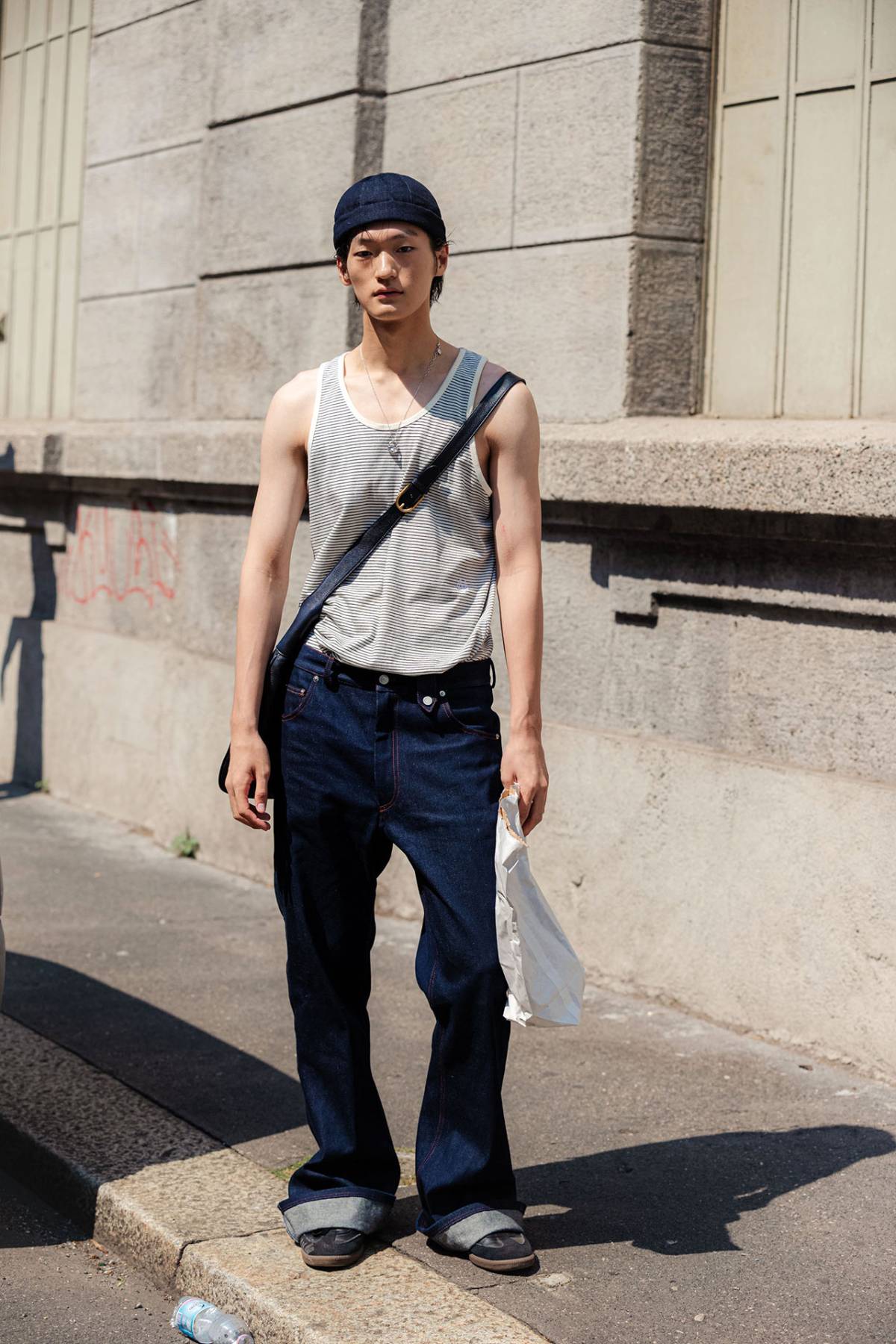 Seungchan Lee Street Style at Milan Fashion Week Spring-Summer 2024