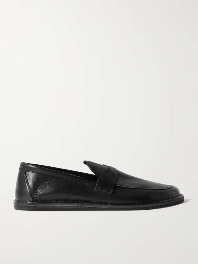 THE ROW Cary leather loafers  NET-A-PORTER