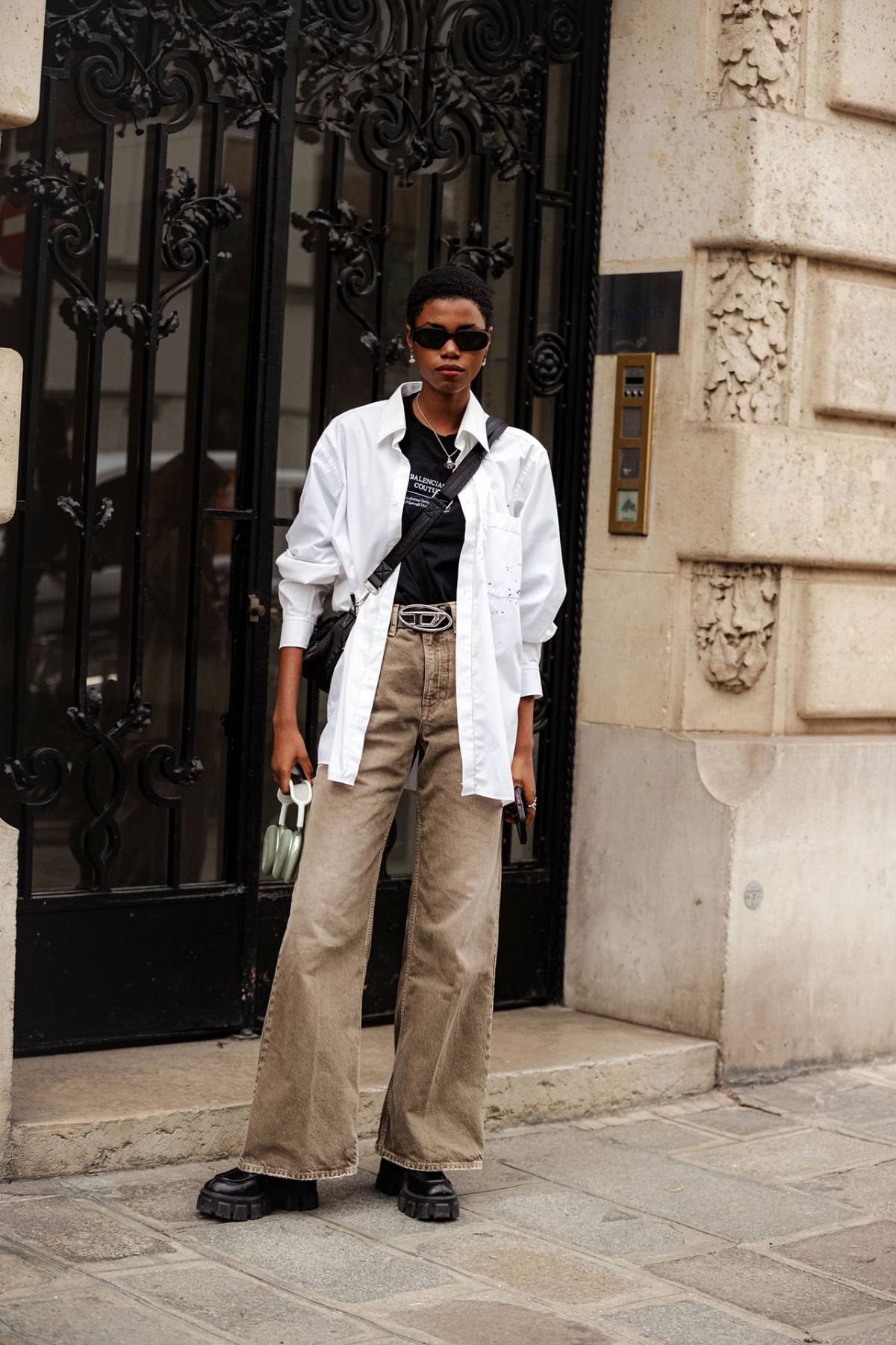 Victoria Fawole Diesel Outfit at Couture Fashion Week Fall-Winter 2023 in Paris