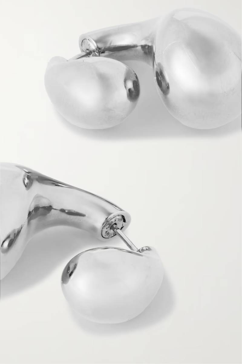 BOTTEGA VENETA Silver earrings  NET-A-PORTER