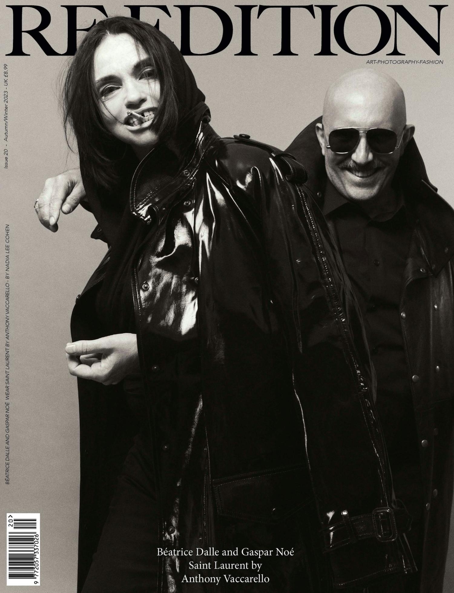 Beatrice Dalle & Gaspar Noe Covers Re-Edition Magazine Fall-Winter 2023