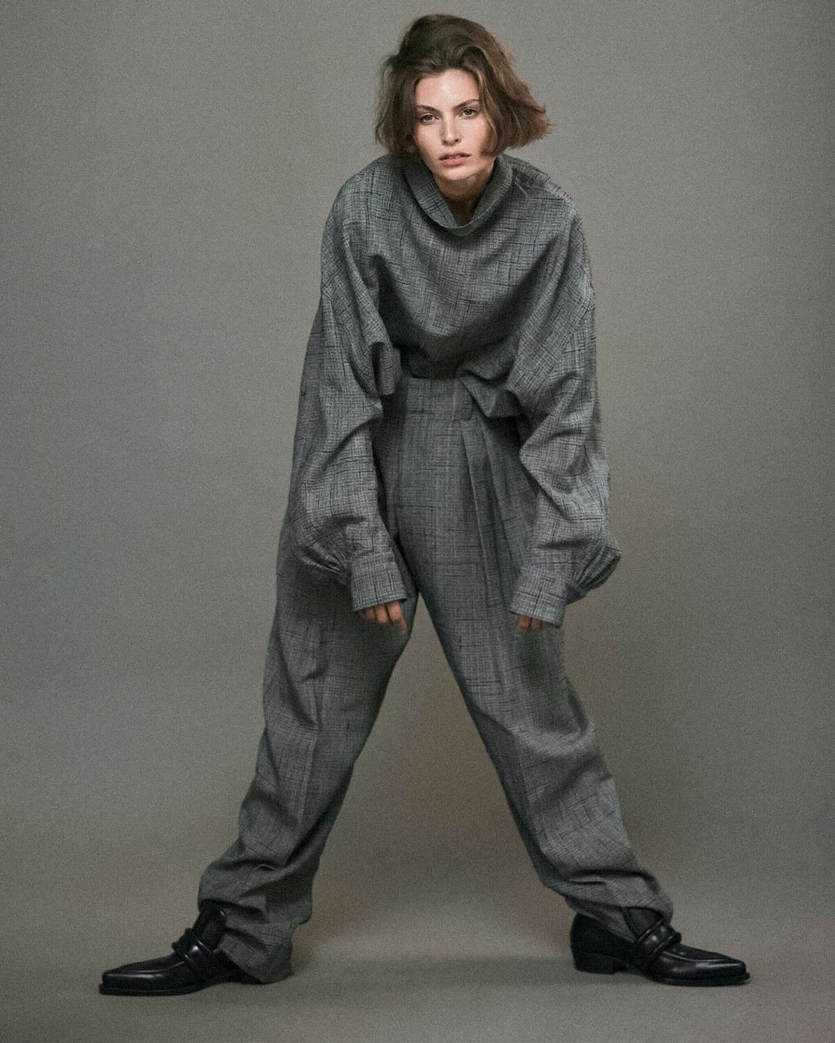 Bibi Breslin in Bottega Veneta by Mark Kean for Harper's Bazaar France November 2023