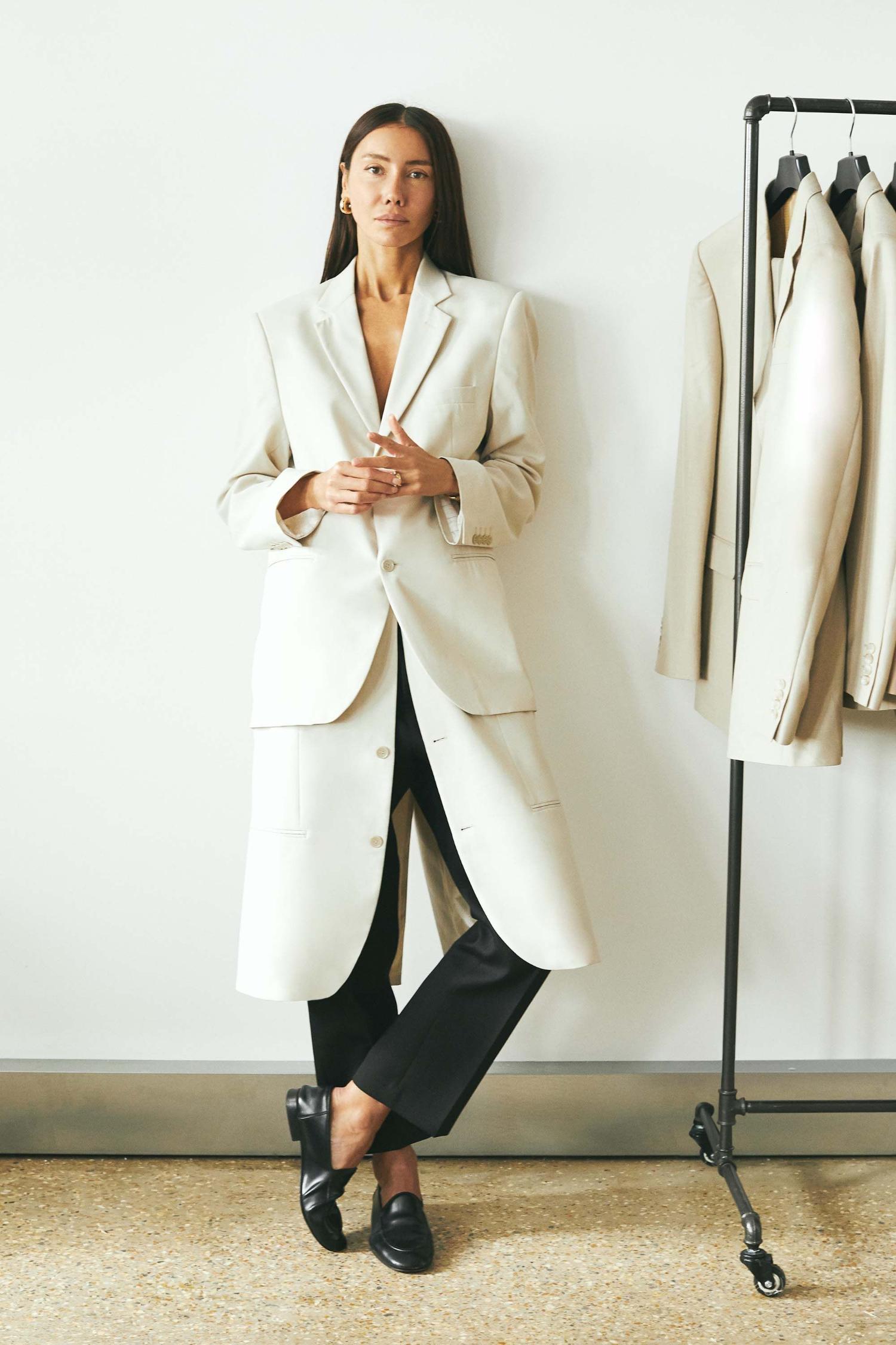 Minimal Fashion Upcycled Men's Suits Outfits for Women