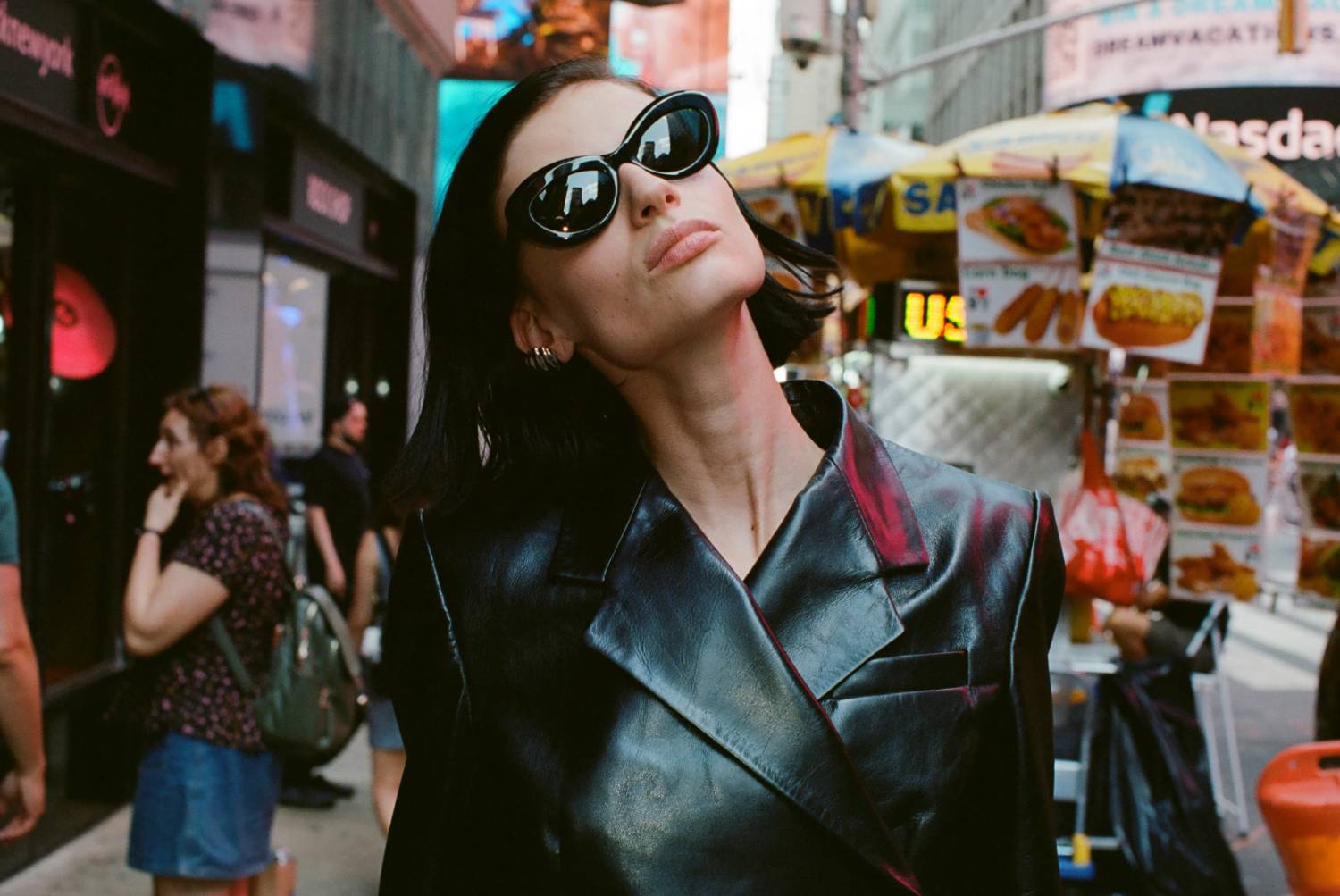 Mila van Eeten by Daniel Arnold for Khaite x Oliver Peoples Fall-Winter 2023 Ad Campaign